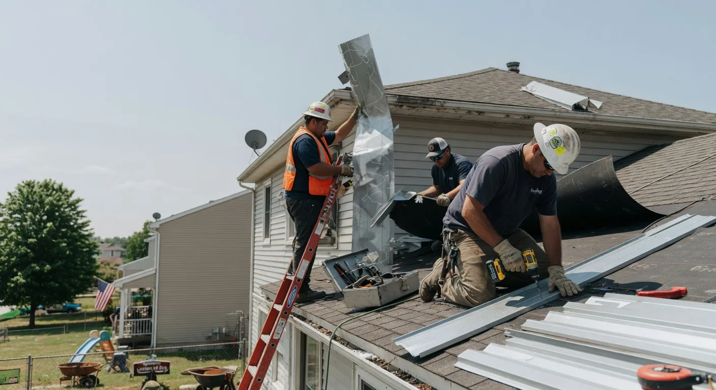 Storm Damage Metal Roof Repair in Neosho Falls, KS